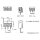 Velleman - SCREW03BL - Lüsterklemme, 3-Polig, Niedriges Profil, Raster 5mm