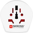 SKROSS - Länderadapter Welt auf Europa - geeignet für alle geerdeten und ungeerdeten Geräte (2- und 3-polig)