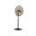 STANDVENTILATOR - STAHL - Ø 76 cm - SCHWARZ/GELB
