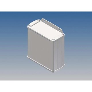 ALUMINIUMGEHÄUSE - WEIß - 110 x 105.9 x 45.8 mm - mit Flansch