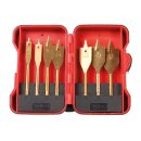 Toolland - TL78002 - Fräsbohrer für Holz - Titanbeschichtung - Set mit 7 Stück