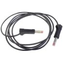 KABEL MIT BANANENSTECKER / SCHWARZ