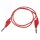 Velleman - TLM8R - Messleitung, Bananenstecker 4 mm, doppelt isoliert, stapelbar, spritzgegossen, sehr flexibel, Kabellänge 100 cm, rot, maximal 30 V/3 A