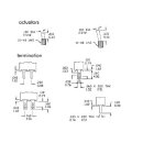 Velleman - TS-4BE - Kippschalter - Subminiatur - Vertikal (PCB NO THD) 1P ON-(EIN)