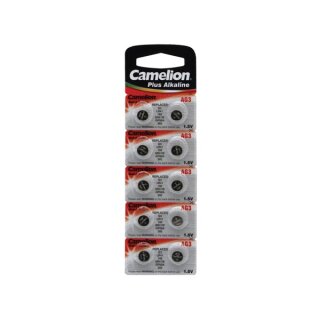 Camelion - V392AC - Knopfzelle für Uhren 1.5 V 41mAh LR41/AG3 (10 St. / Blisterverpackung)