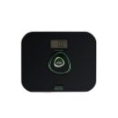 Perel - VTBAL200 - Personenwaage, digital, max. 150 kg, ohne Batterien, LCD-Anzeige, automatische Abschaltung, Überlastwarnung, Schwarz