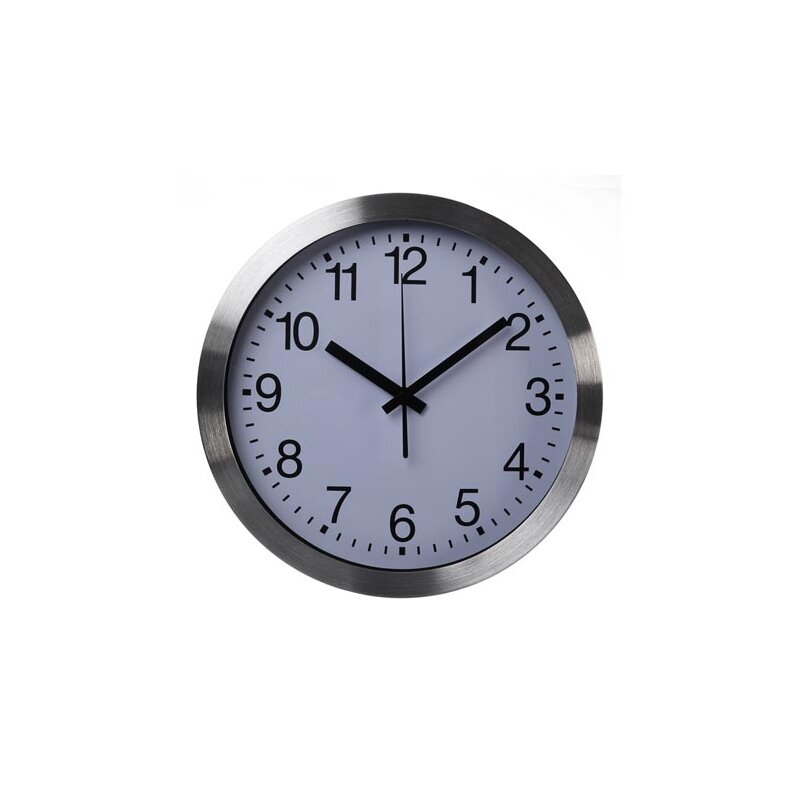 Perel - WC101 - Funkwanduhr rund, Wanduhr groß, moderne Wanduhr für Küche, Wohnzimmer, Büro, Schlafzimmer