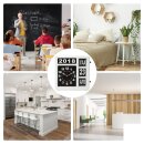 Perel WC106 Kalenderuhr mit Flip-Display | Große Anzeige für Senioren