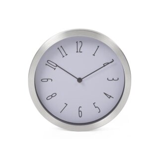 Perel - WC108 - Aluminium-Wanduhr - Ø 20 cm