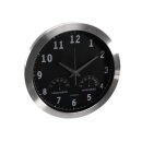 Perel WC118 Analoge Wanduhr 35,5 cm | DCF, Thermometer & Hygrometer