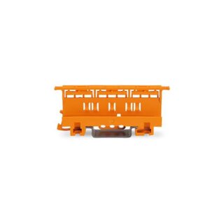 BEFESTIGUNGSADAPTER - SERIE 221 - 6 mm² - FÜR MONTAGE AUF TRAGSCHIENE DIN-35/SCHRAUBBEFESTIGUNG - ORANGE