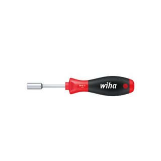 Wiha Schraubendreher SoftFinish® Sechskant-Steckschlüssel mit kurzer Rundklinge (01077) 6 mm x 65 mm