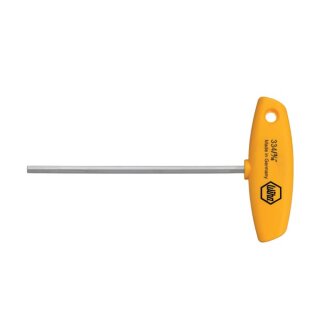 Wiha Stiftschlüssel mit Quergriff Sechskant, Zoll-Ausführung glanzvernickelt (02803) 7/64 x 150 mm