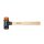 Wiha Schonhammer Safety mittelweich/ hart mit Hickory-Holzstiel, Rund-Schlagkopf (26612) 40 mm