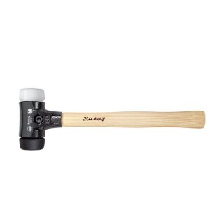 Wiha Schonhammer Safety mittelweich/sehr hart mit Hickory-Holzstiel, Rund-Schlagkopf (26661) 80L mm