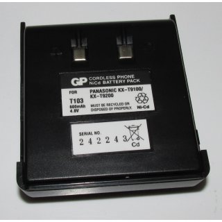 Akkureparatur - Zellentausch - Telefonakku für Panasonic KX-A45 / KX-T9100 / KX-T9200 / T103 - 4,8 Volt Akku