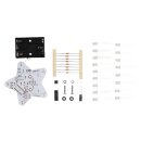 Lötbausatz, DIY, weißer Lichtstern, 14 LED-Effekte,  ideal für Weihnachten