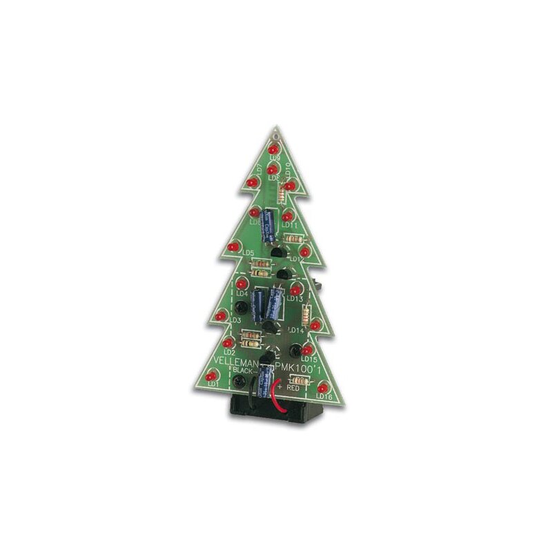 DIY LED Weihnachtsbaum Lötkit - Elektronik Bausatz Mit Musik Für Anfänger
