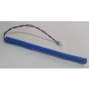 Ersatzakku für Notbeleuchtung - Stab - Micro AAA - 4,8 Volt 600mAh Ni-MH [Hochtemperatur] mit Ableiter ca. 15cm - isoliert mit Schrumpfschlauch inkl. XHP-2 Stecker