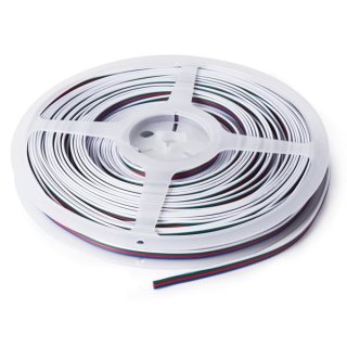 Velleman - CHLWIREN - RGB-Kabel für LED-Streifen - 4-Adrig - 4 x 0.33 mm² - 25 m