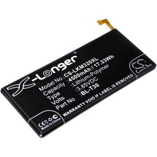 Ersatzakku - CS-LKM320XL - LG BL-T30 / M320 - 3,85 Volt 4500mAh Li-Polymer