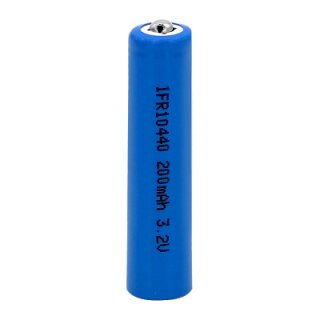 Liter - IFR10440 - Micro AAA - 3,2 Volt 200mAh LiFePO4 ohne Lötfahne
