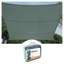 Perel - GSS4500GG - Sonnensegel 5 x 5 m, quadratisch...