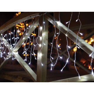 Vellight - V-RAN-2X0.6-A-24V-CW-TW - LED-Lichtvorhang kaltweiß, 4 m, 144 LEDs, wetterfest, energieeffizient und verzaubernd