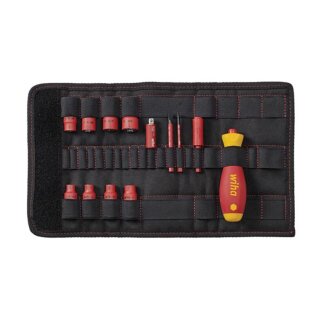 WIHA - WH43467 - Schraubendreher und Steckschlüsseleinsatz 1/4" Set Slimvario® Elektrik