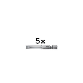 Wiha - WH33961 - 7040ZL - Bit Professional 70 mm Schlitz 1/4" (33961) 2,5 - 0,4 x 2,5 x 70mm - 5er Pack