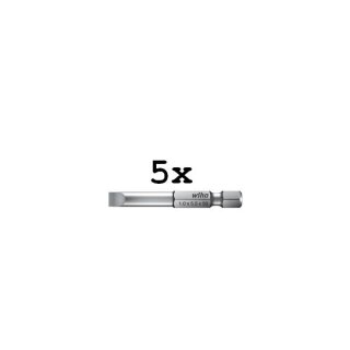 wiha - WH33962 - Bit Professional 70 mm Schlitz 1/4" (33962) 3,0 - 5er Pack