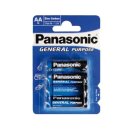 Panasonic - GENERAL Purpose - Mignon AA R6 - Zn/C - 4er Pack