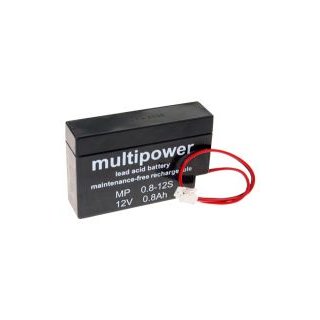 Multipower - MP0.8-12 - 12 Volt 800mAh Pb - JST-Stecker
