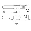 AMP - 350558-1 - Stift Kontakt Zinn 16-18 AWG Crimp