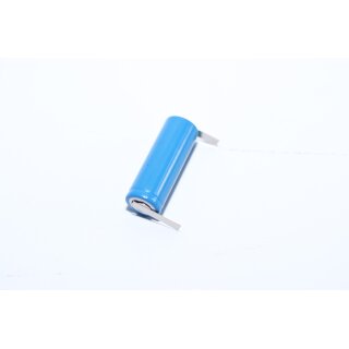 Liter - ICR17500 - 17500 - 3,7 Volt 1100mAh Li-Ion mit Lötfahne (U-Form)