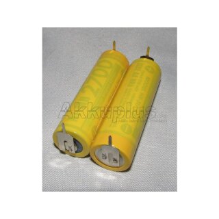 Akkupack für BRAUN Series 5 - 5643 / 8000 series 8595 - 2,4 Volt Ni-MH zum Selbsteinbau 1600mAh / 3,84Wh - Ni-MH