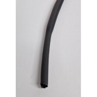 Schrumpfschlauch - 4,8 mm schwarz - Polyolefin, selbst verlöschend, Rate 2:1 - 1 Meter