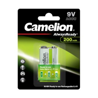 Camelion - HR6F22 / 9 Volt-Block - 9-Volt 200mAh Ni-Mh