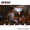 ARCAS - 3 in 1 LED Aluminium Taschenlampe - 350 Lumen - schwarz