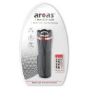 ARCAS - LED Kunststoff Taschenlampe - 1 Watt Zoom - 60...