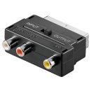 Scart zu Composite Audio Video Adapter, IN/OUT - Scartstecker (21-Pin) > 3x Cinch-Buchse