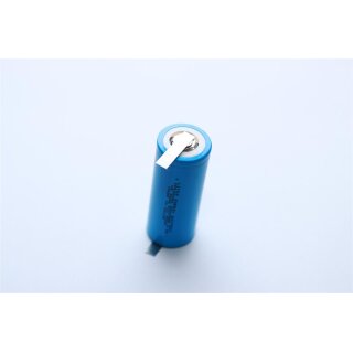IFR26650 / IFR26650EC / IFR26650PE - 3,2 Volt 3400mAh LiFePO4 mit Lötfahne (U-Form)