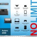 PATONA - Platinum Powerstation Autarc 2000 / 2000W 1920Wh PD100W USB5V/3A DC12V/10A DC5525