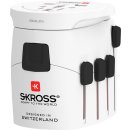 SKROSS - World Adapter PRO - World - geeignet für alle geerdeten und ungeerdeten Geräte (2- und 3-polig)