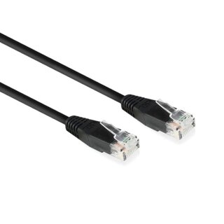 CAT6 U/UTP Netzwerkkabel, Kupfer, 10m, schwarz