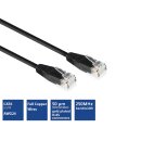 CAT6 U/UTP Netzwerkkabel, CCA, 2m, schwarz