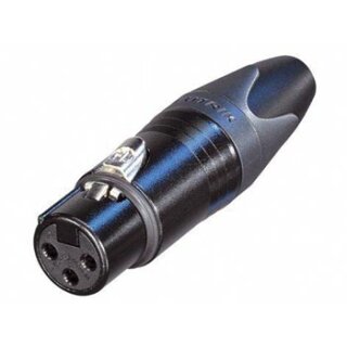NEUTRIK - XLR-KABELBUCHSE, 3-POLIG, SILBER BESCHICHTET, SCHWARZ