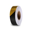 Reflektierendes Wabenband 5cm x 5m - Schwarz/Gelb