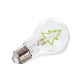 Deco bulb - LED-Leuchtmittel - Weihnachtsbaum - grünes Filament - E27