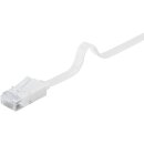 CAT 6 Flach-Patchkabel, U/UTP, weiß